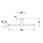 Duravit Starck T - Porte-rouleaux double, noir mat 0099384600