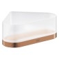 Grohe Selection - Tablette de douche, avec support, d'angle, verre/Warm Sunset brossé 41038DL0