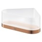 Grohe Selection - Tablette de douche, avec support, d'angle, verre/Warm Sunset brossé 41038DL0