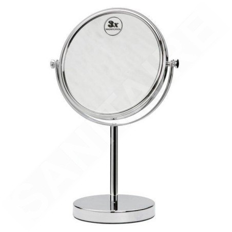 Sapho Équipement de salle de bain - Miroir cosmétique, diamètre 200 mm, chrome XP010