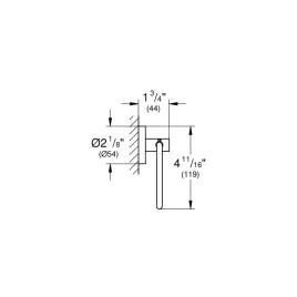 Grohe Essentials - Porte-rouleaux WC, supersteel 40689DC1