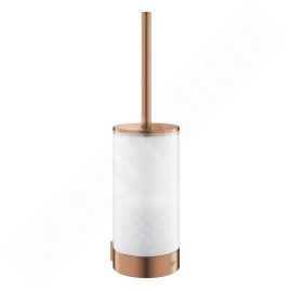 Grohe Selection - Brosse de toilette avec support mural, verre/Warm Sunset brossé 41076DL0