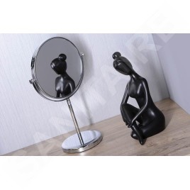 Sapho Équipement de salle de bain - Miroir cosmétique, diamètre 200 mm, chrome XP010