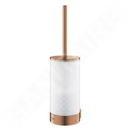 Grohe Selection - Brosse de toilette avec support mural, verre/Warm Sunset brossé 41076DL0