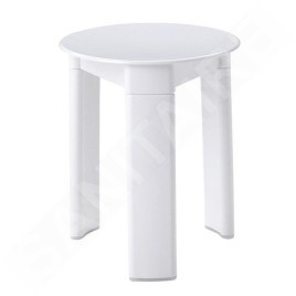 Aqualine Accessoires - Tabouret de salle de bains Trio, diamètre 330x400 mm, blanc 2072