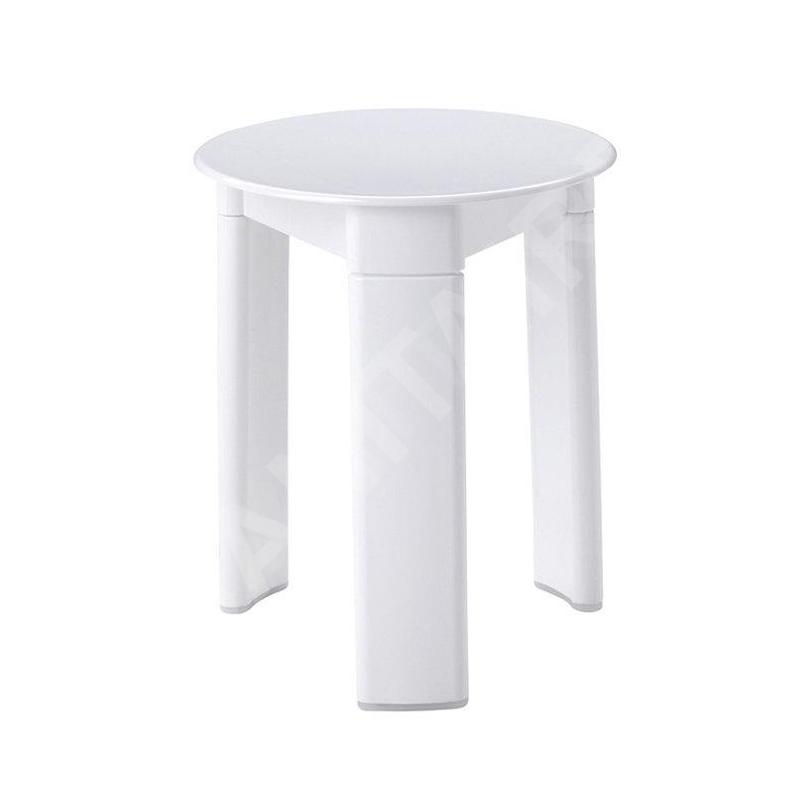 Aqualine Accessoires - Tabouret de salle de bains Trio, diamètre 330x400 mm, blanc 2072