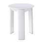 Aqualine Accessoires - Tabouret de salle de bains Trio, diamètre 330x400 mm, blanc 2072
