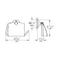 Grohe Essentials - Porte-papier toilette, Warm Sunset 40367DA1