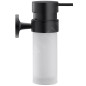Duravit Starck T - Distributeur de savon avec support, noir mat/verre dépoli 0099354600
