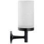 Duravit Starck T - Verre pour brosse à dents et dentifrice avec support, noir mat/verre dépoli 0099314600