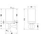 Duravit Starck T - Verre pour brosse à dents et dentifrice avec support, noir mat/verre dépoli 0099314600