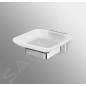 Ideal Standard IOM Square - Porte-savon avec support, verre mat / chrome E2201AA
