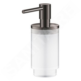 Grohe Selection - Distributeur de savon liquide, verre/Hard Graphite 41028A00