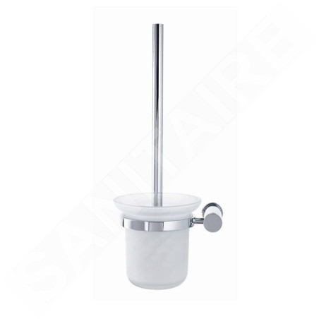 Duravit D-Code - Brosse de toilette murale, verre mat/chrome 0099271000