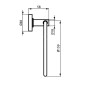 Ideal Standard IOM - Porte-serviettes, noir A9130XG