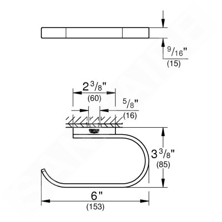 Grohe Selection - Porte-rouleuax WC, Hard Graphite 41068A00