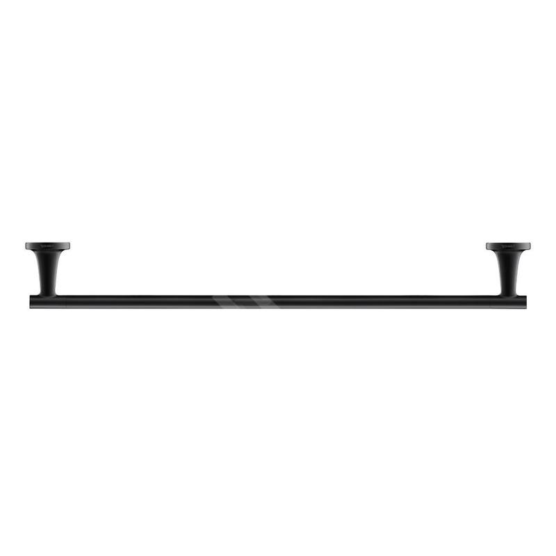 Duravit Starck T - Porte-serviettes, longueur 600 mm, noir mat 0099424600