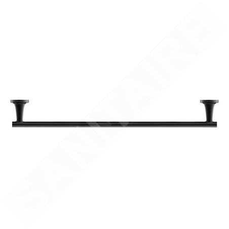 Duravit Starck T - Porte-serviettes, longueur 600 mm, noir mat 0099424600