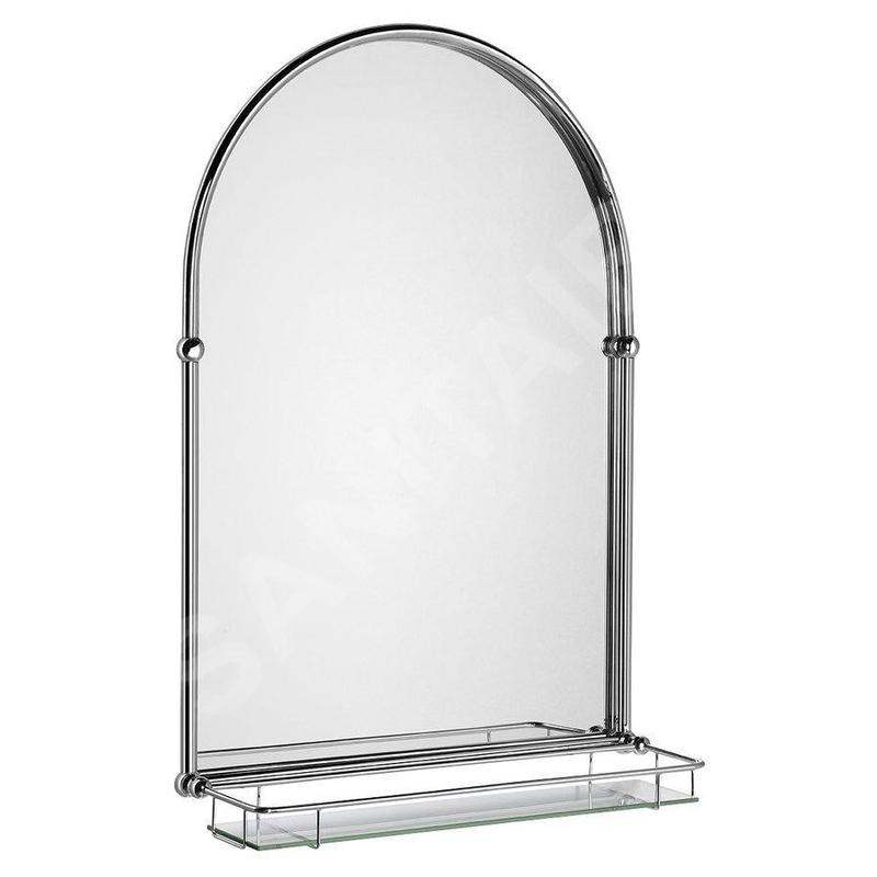 Sapho Miroirs - Miroir Tiga 480x670 mm, avec tablette, chromé HZ202 Sapho Miroirs - Miroir Tiga 480x670 mm, avec tablette, chromé HZ202