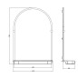 Sapho Miroirs - Miroir Tiga 480x670 mm, avec tablette, chromé HZ202 Sapho Miroirs - Miroir Tiga 480x670 mm, avec tablette, chromé HZ202
