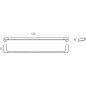 Ravak 10° - Porte-serviettes, 630 mm, chrome X07P325