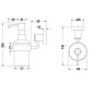 Duravit D-Code - Doseur de savon avec support, verre/chrome 0099161000