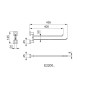 Ideal Standard IOM Square - Porte-serviette, chrome E2200AA