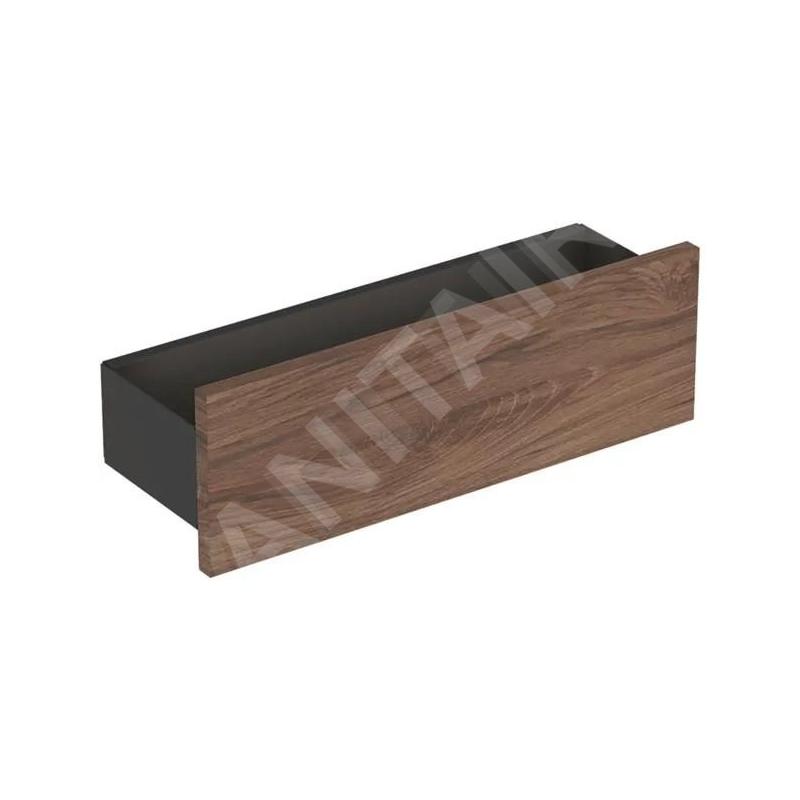 Geberit Smyle Square - Étagère 450 mm, lave / noyer hickory 500.362.JR.1