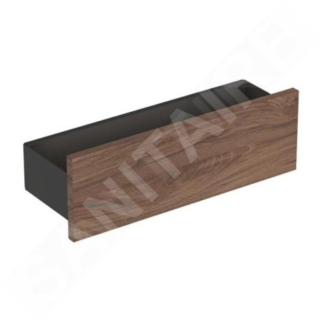 Geberit Smyle Square - Étagère 450 mm, lave / noyer hickory 500.362.JR.1