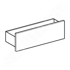Geberit Smyle Square - Étagère 450 mm, lave / noyer hickory 500.362.JR.1