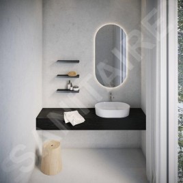 Ravak Slim - Étagère 278x103 mm, noir / chrome X07P575