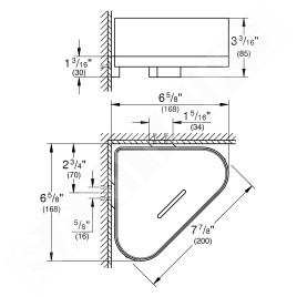 Grohe Selection - Panier d'angle avec support, Cool Sunrise brossé 41038GN0