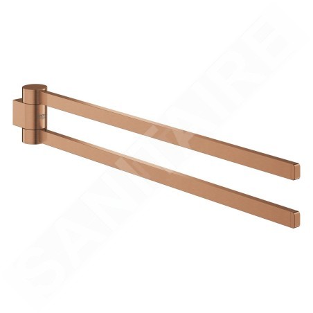 Grohe Selection - Porte-serviettes double, rotatif, Warm Sunset brossé 41063DL0
