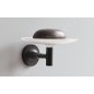 Duravit Starck T - Porte-savon avec support, noir/verre dépoli 0099334600