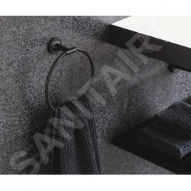 Duravit Starck T - Porte-serviettes, noir mat 0099474600