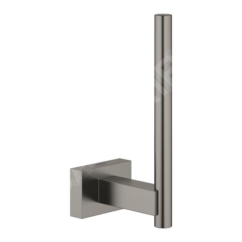 Grohe Essentials Cube - Porte-rouleaux de rechange, Hard Graphite brossé 40623AL1