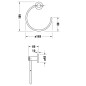 Duravit D-Code - Anneau porte-serviettes, chrome 0099211000