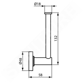 Ideal Standard IOM - Porte-rouleau de rechange, noir A9132XG