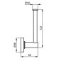 Ideal Standard IOM - Porte-rouleau de rechange, noir A9132XG