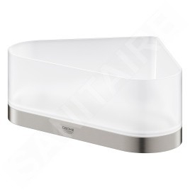 Grohe Selection - Tablette de douche, avec support, d'angle, verre/supersteel 41038DC0