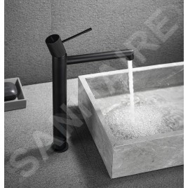 Sapho Solaris - Mitigeur de lavabo, noir mat WD006B