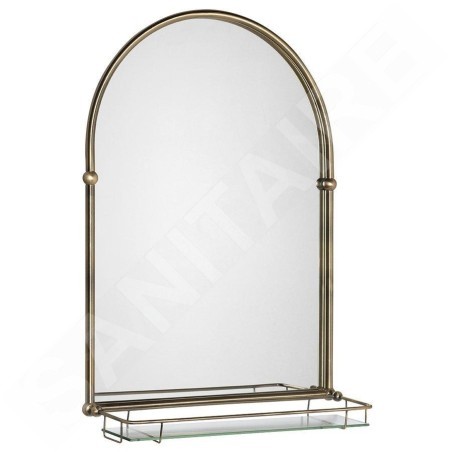 Sapho Miroirs - Miroir Tiga 480x670 mm, avec étagère, bronze HZ206