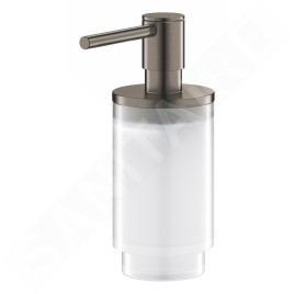 Grohe Selection - Distributeur de savon liquide, verre/Hard Graphite brossé 41028AL0