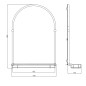 Sapho Miroirs - Miroir Tiga 480x670 mm, avec étagère, bronze HZ206 Sapho Miroirs - Miroir Tiga 480x670 mm, avec étagère, bronze HZ206