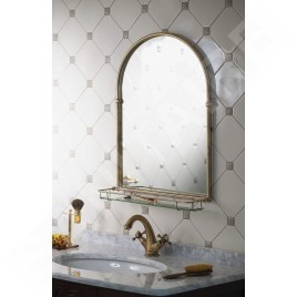Sapho Miroirs - Miroir Tiga 480x670 mm, avec étagère, bronze HZ206