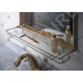 Sapho Miroirs - Miroir Tiga 480x670 mm, avec étagère, bronze HZ206