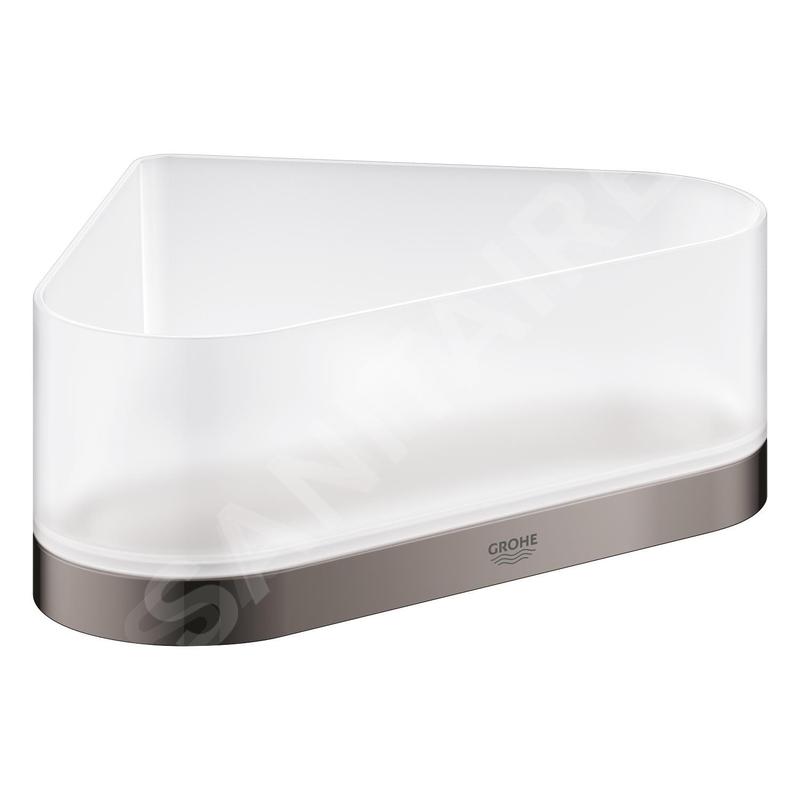 Grohe Selection - Panier d'angle avec support, Hard Graphite 41038A00