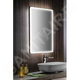 Sapho Miroirs - Miroir Piri avec rétro-éclairage LED, 500x700 mm PR500