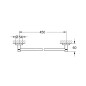 Grohe Essentials - Porte-serviettes, Cool Sunrise brossé 40688GN1