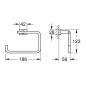 Grohe Essentials Cube - Porte-serviettes, Hard Graphite brossé 40510AL1